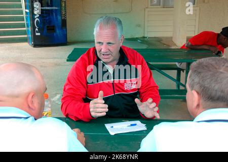 Training school for softball umpires for ASA in the US Stock Photo