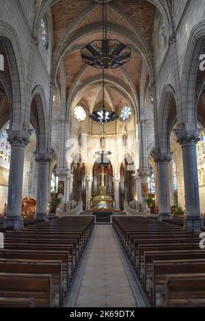 Biarritz, France - 15 Jan, 2022: Sainte-Eugenie Church of Biarritz Stock Photo