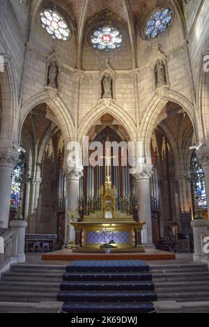 Biarritz, France - 15 Jan, 2022: Sainte-Eugenie Church of Biarritz Stock Photo