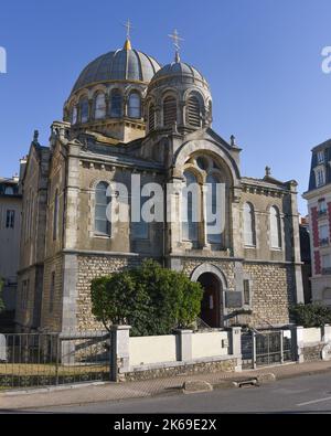 Biarritz, France - 15 Jan, 2022: Biarritz Orthodox Church Stock Photo