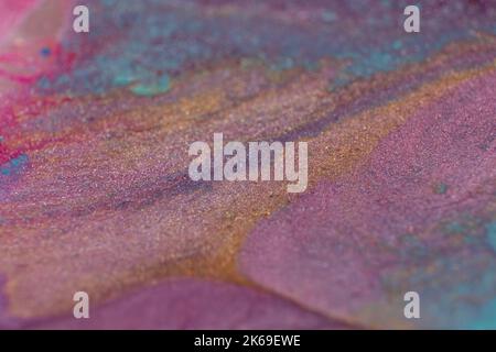 abstract painting acrylic magic creative art Stock Photo