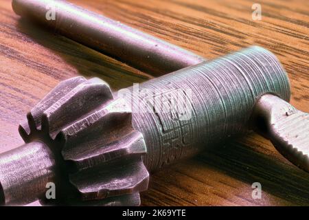 Well Used Vintage Drill Chuck Stock Photo