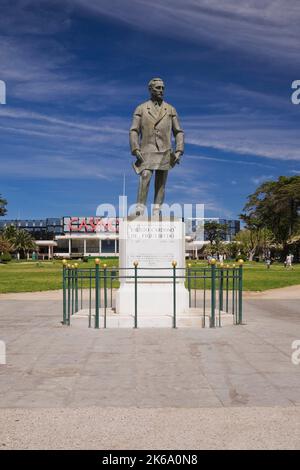 Fausto Cardoso De Figueiredo statue on the grounds of the Casino Estoril, Cascais, Portugal. Stock Photo