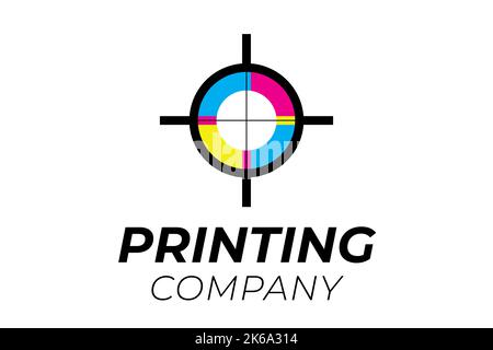 Cross Printing Company Logo with CMYK Colors Stock Vector Image & Art ...
