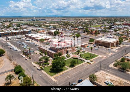 Historic Pinal County Courthouse in Florence, Arizona Stock Photo