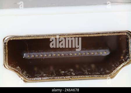 Popular port HDMI for data and video transfer. Stock Photo