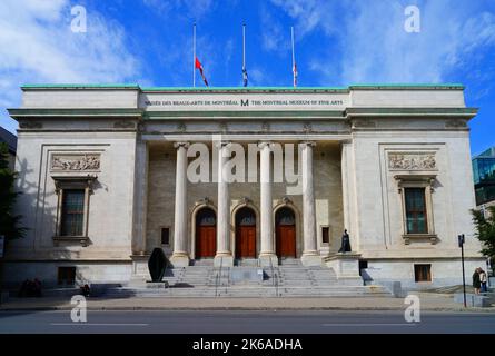 MONTREAL, CANADA -17 SEP 2022- View of Musee des Beaux-Arts de Montreal (Museum of Fine Arts MMFA), the largest art museum in Canada, located in Montr Stock Photo