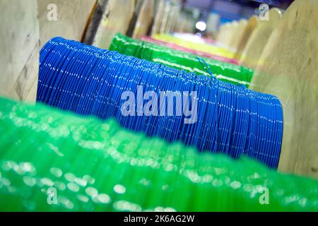 Cable drum, fiber-optic cable or wire and technology Stock Photo - Alamy,  fiber cable reel 