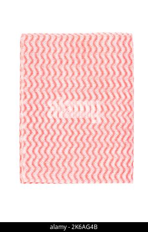Cloth cleaning absorbent towel fabric generic tool hygiene dry pink everyday use Stock Photo