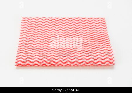 Cloth cleaning absorbent towel fabric generic tool hygiene dry pink everyday use Stock Photo