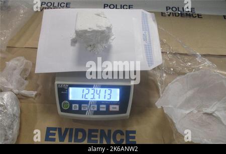 BEST QUALITY AVAILABLE Undated handout photo issued by Metropolitan Police of drugs seized during a week of action against county lines. Issue date: Thursday October 13, 2022. Stock Photo