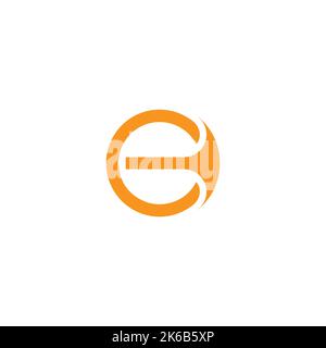 letter c booster swoosh symbol logo vector Stock Vector