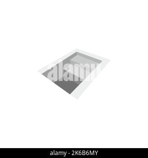basement stairs colorful gradient shadow vector Stock Vector