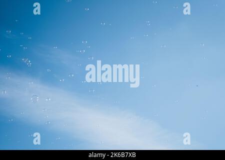 soap bubbles in the air  Stock Photo