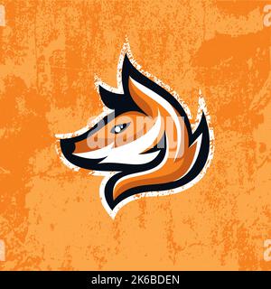 Logo Fox mascot vector design. simple and strong design Stock Vector