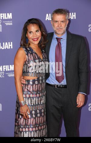 Lynn Blades and Damian Jones attend 'Allelujah' special presentation at the 66th BFI London Film Festival Stock Photo