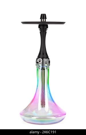 Modern hookah isolated on white background. Stock Photo