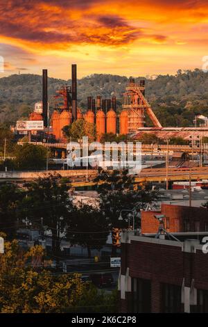 Sloss Furnaces, a National Historic Landmark, in Birmingham, Alabama ...