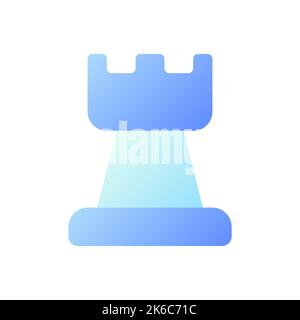 Business strategy pixel perfect flat gradient two-color ui icon Stock Vector