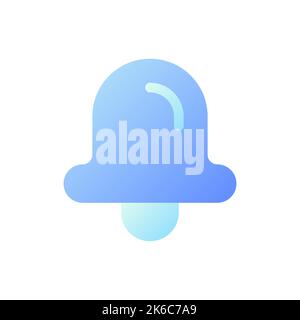 Bell pixel perfect flat gradient two-color ui icon Stock Vector