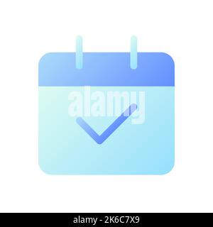 Calendar pixel perfect flat gradient two-color ui icon Stock Vector