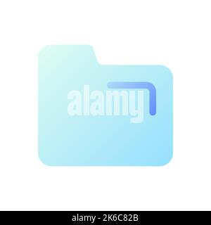 Folder pixel perfect flat gradient two-color ui icon Stock Vector