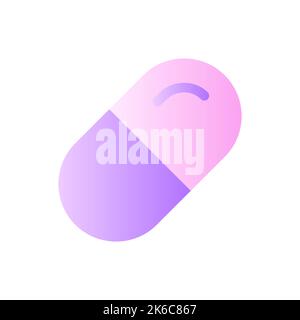 Medication flat gradient two-color ui icon Stock Vector