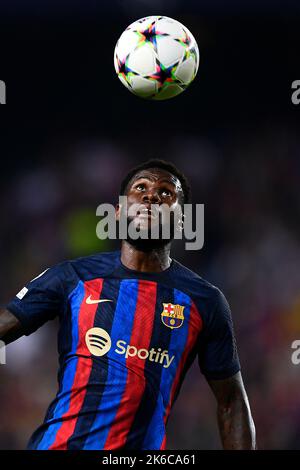 Barcelona, Spain. 12 October 2022. during the UEFA Champions League football match between FC Barcelona and FC Internazionale. Credit: Nicolò Campo/Alamy Live News Stock Photo