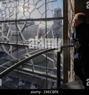 Portrait of  Stafford Critchlow. University of Bristol: Fry Building, Bristol, United Kingdom. Architect: Wilkinson Eyre Architects, 2020. Stock Photo