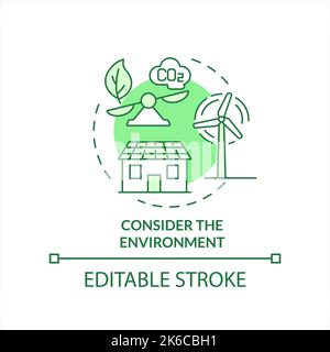 Consider environment concept icon Stock Vector Image & Art - Alamy