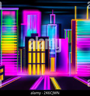 future city vector Stock Photo