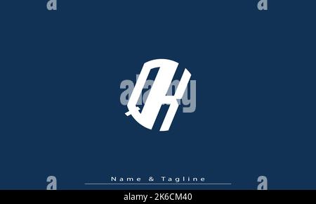 Alphabet letters Initials Monogram logo Qk , kQ Stock Vector
