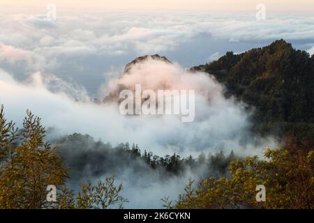 Above the clouds in the mountains, Santo Antao, Cape Verde Stock Photo