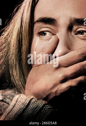 A Quiet Place poster Emily Blunt Stock Photo - Alamy