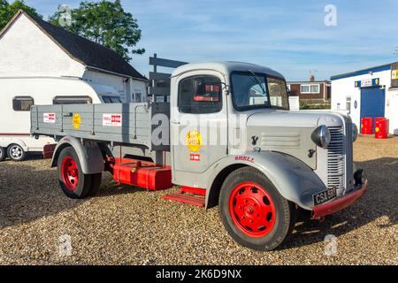 Classic Austin K4 Truck at John's Motors Classic Car Garage, Watling Street East, Towcester, Northamptonshire, England, United Kingdom Stock Photo