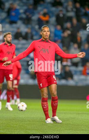 Virgil Van Dijk of Liverpool with his man of the match award and ...