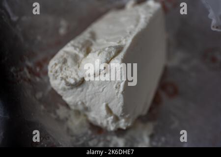 Ricotta, Cooking in the kitchen Stock Photo