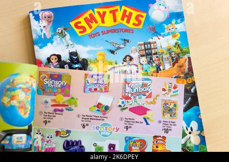 Smyths toys superstore catalogue printed book Stock Photo - Alamy