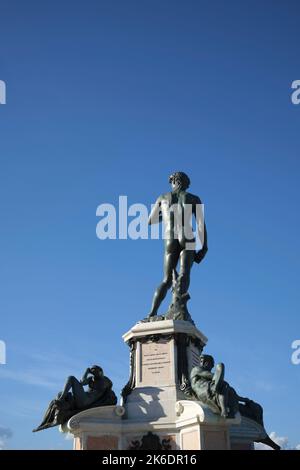 Statue of David Piazza Michelangelo Florence Italy Stock Photo