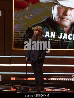 Christ Stapleton presents on stage at the CMT Artists of the Year at Nashville Schermerhorn Symphony Center in Nashville, TN on October 12, 2022. (Photo by Justin Renfroe/ Sipa USA) Stock Photo