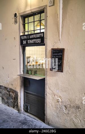 Da Vinattieri Tripe Shop Florence Italy Stock Photo