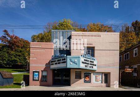 Callicoon, NY / USA - October 12, 2022:  Historic Western Hotel on a bright fall day Stock Photo