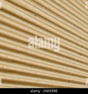 Brown and beige corrugated square cardboard, very suitable for background Stock Photo