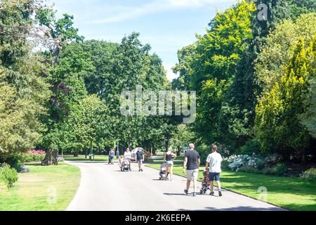 Caldecott Park, Park Road, Rugby, Warwickshire, England, United Kingdom Stock Photo