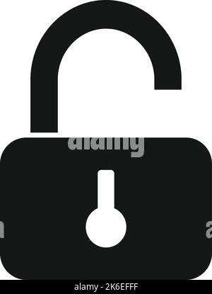 Car unlock icon simple vector. Spare auto. Tire suspension Stock Vector