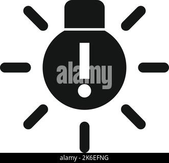 Dashboard light icon simple vector. Car engine. Service spare Stock Vector