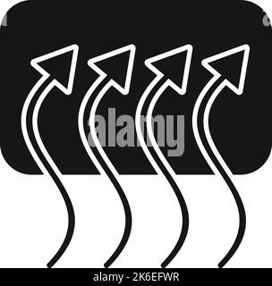 Car interior air vent icon simple vector. Auto engine. Spare motor Stock Vector
