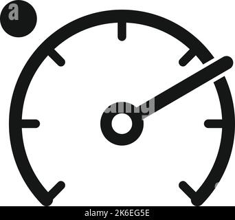Speed dashboard icon simple vector. Car service. Machine repair Stock Vector