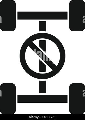 Car suspension service icon simple vector. Auto part. Engine transmission Stock Vector