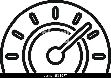 Car dashboard icon outline vector. Spare service. Repair part Stock Vector